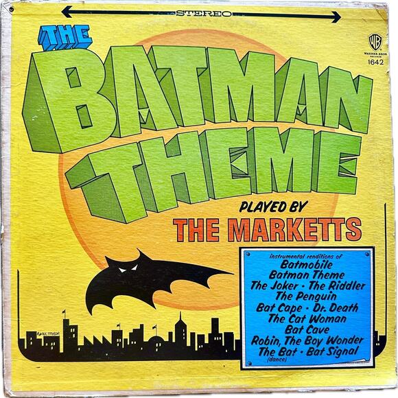 BATMAN THEME by MARKETTS Vinyl LP Vintage 33 RPM - Picture 2 of 4